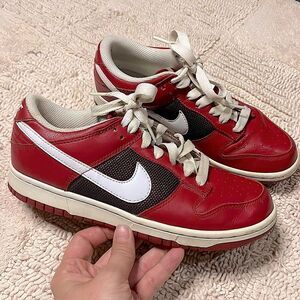 Women’s 2009 Rare Cherry Sparkle Red Nike Dunk Low CL Lace-Up Sneaker Size 7.5